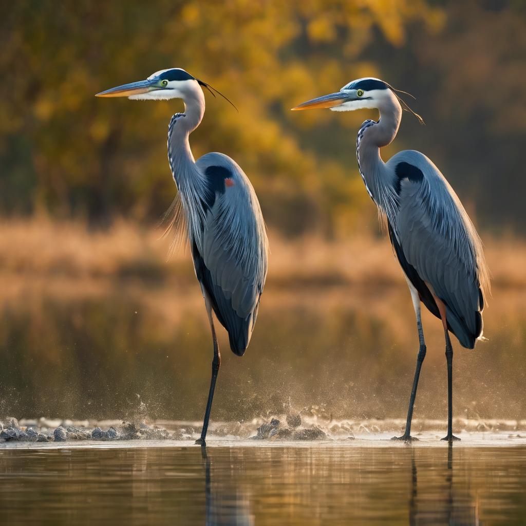 Great Blue Herons