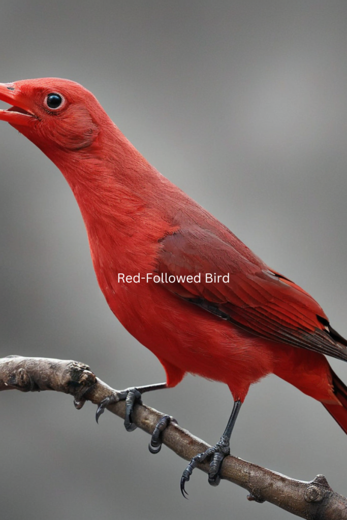 Red-Followed Bird