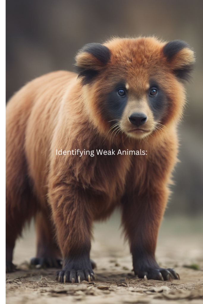 Identifying Weak Animals: bear