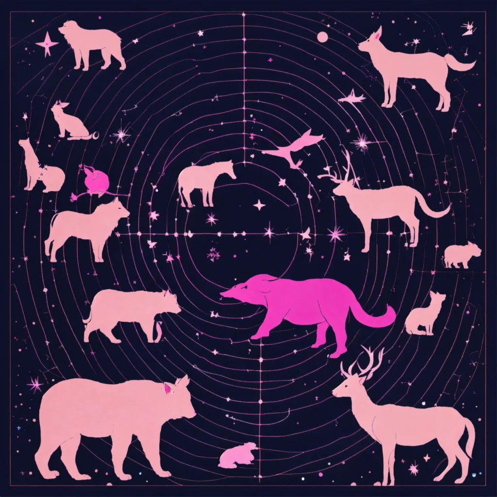 constellations with stars with lines joining them 1 Animal Petb